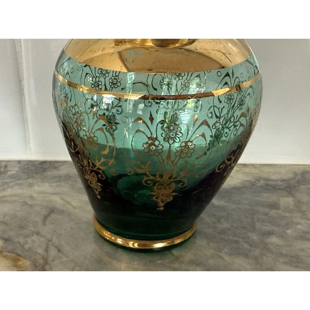 Murano vecchia emerald